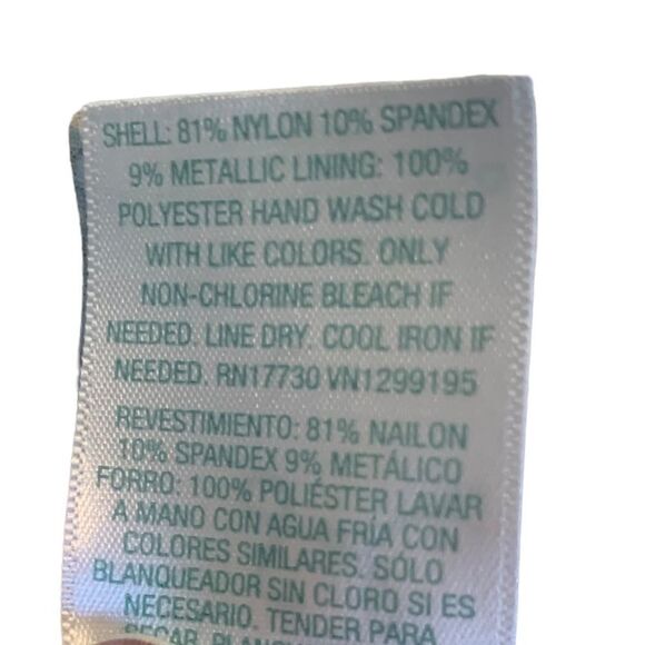 Kona Sol Women’s Ribbed Medium Coverage Hipster Bikini Bottom Size Large NWT - Picture 6 of 6